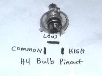 H4 Bulb/Connector Pinout