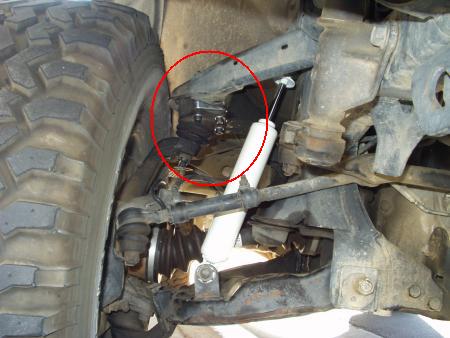 Ball joint spacer installation