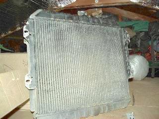 Radiator removed from vehicle
