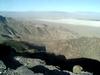 And here is the view off the cliff, west towards Tule Valley, Nevada is on the horizon